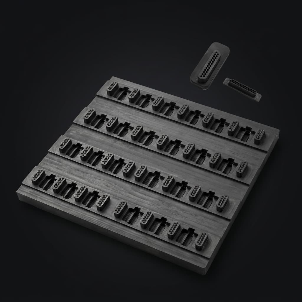 Cnc machined graphite fixture 02