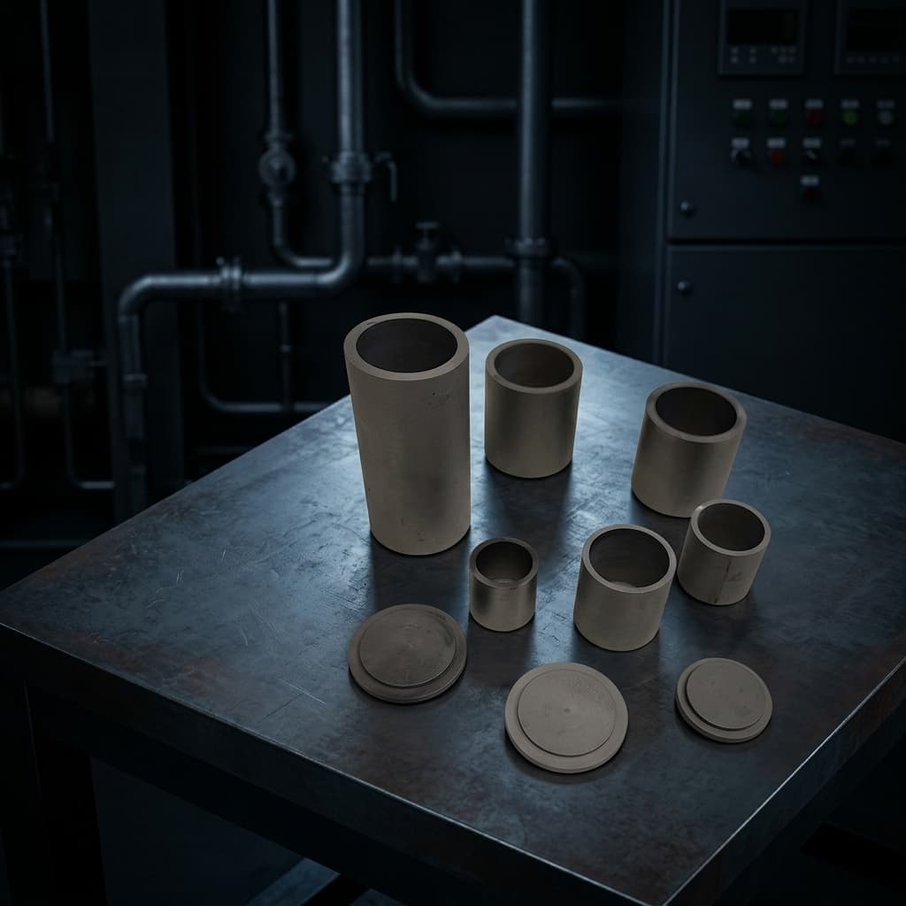 Custom graphite crucible for vacuum furnace 03