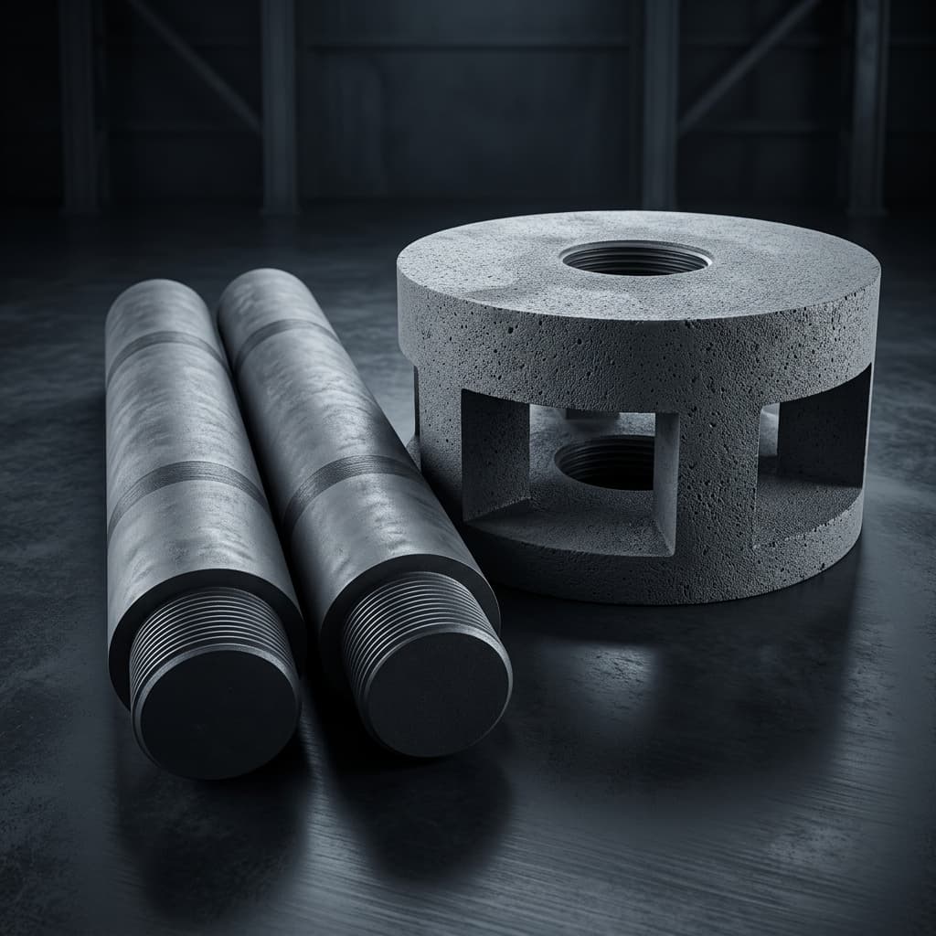 Graphite Rotors and Shafts for Aluminum Degassing: Wear Resistance and Lifespan Optimization